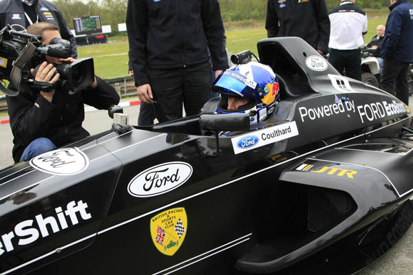 David Coulthard in a single seater helped to showcase the excellent work of the MSA's Go Motorsport programme on BBC TV